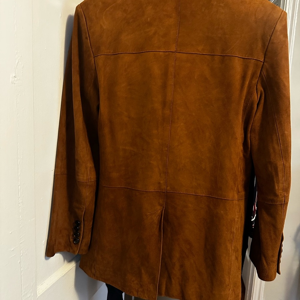 Mango Tan Suede Women's Blazer. Price is firm. NOT ACCEPTING OFFERS - Picture 15 of 16